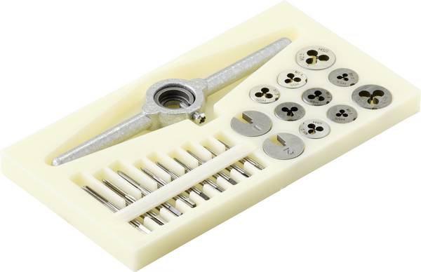 TOOLCRAFT TO-7106694 Egyvágásos menetfúró készlet 30 részes HSS  M1, M1.1, M1.2, M1.4, M1.6, M1.8, M2, M2,2, M2.5