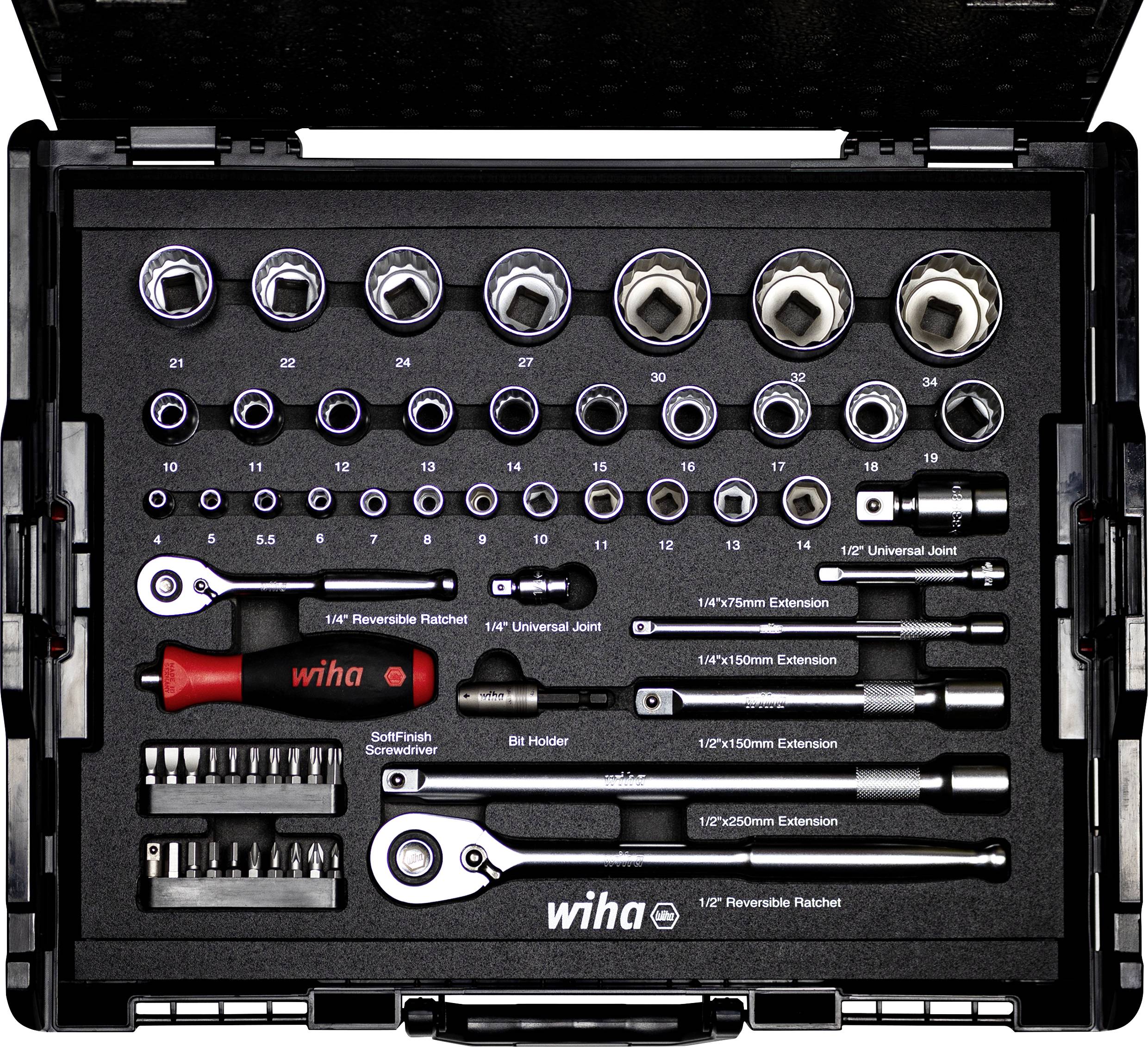 Wiha 44685 Dugókulcs bit betét készlet 1/2, 1/4 395 mm