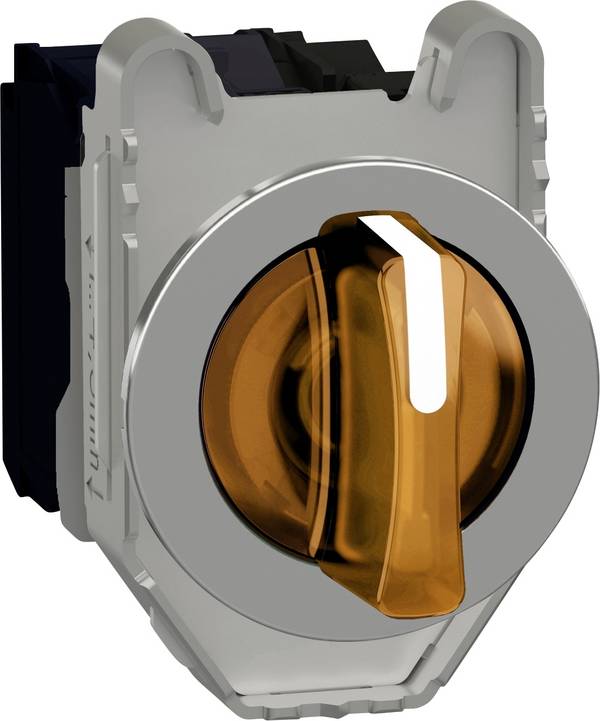 Schneider Electric  XB4FK135B5  XB4FK135B5  Választókapcsoló  reteszelhető, megvilágítható, Krómozott előlapi gyűrű, Fém előlapi gyűrű  Forgókapcsoló  Narancs  3 x +/- 45 °    1 db  darab