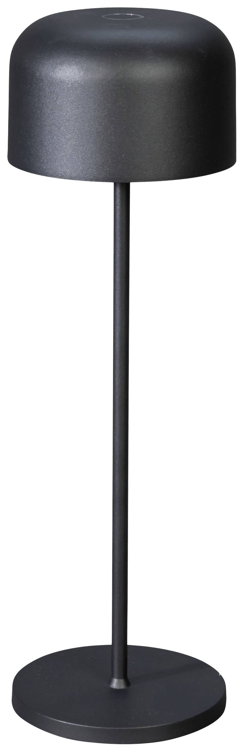 Fekete álló lámpa kerek ernyővel és karcsú állvánnyal. Minimalista dizájn, modern enteriőrhöz ideális.