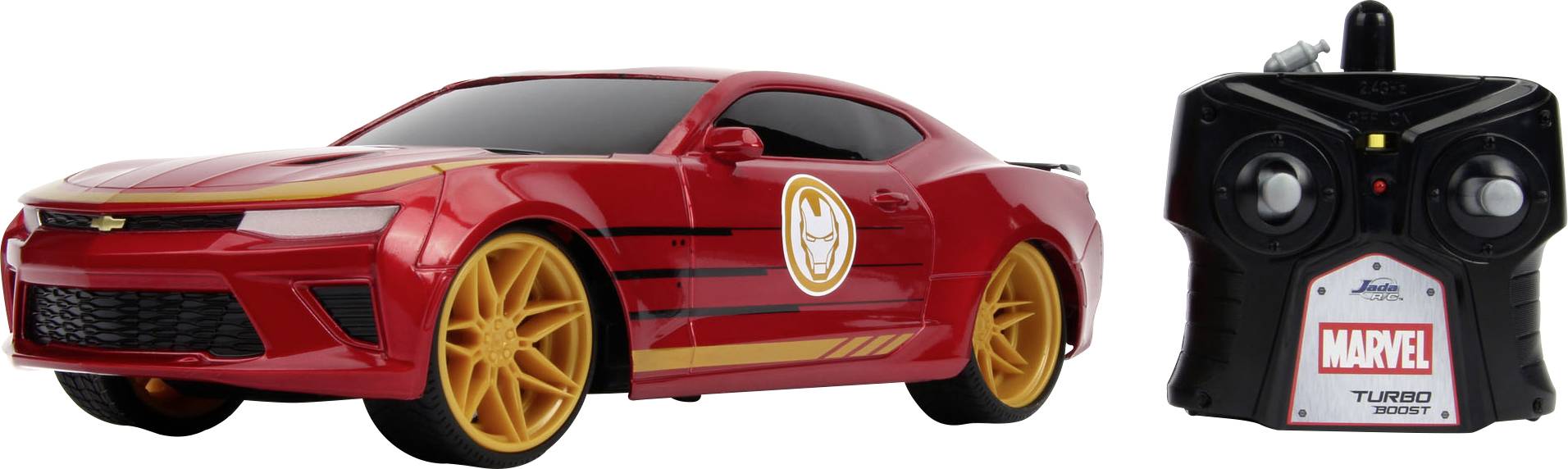 JADA TOYS 253226000 Marvel Iron Man RC 2016 Chevy 1:16 RC modellautó Elektro Közúti modell Elemekkel