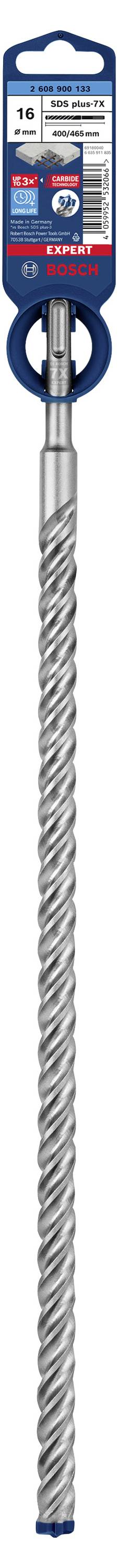 'Bosch Hammerbohrer S4L', hengeres szár, spirál beton fúrásához, anyag: acél, hossz 400 mm, átmérő 10 mm.