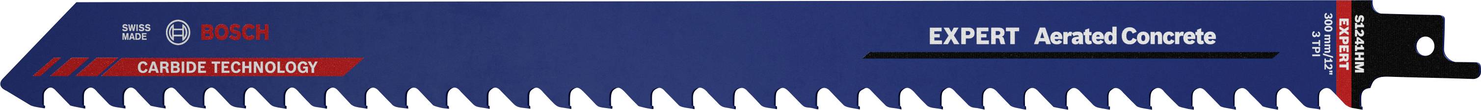 Bosch Accessories 2608900411 EXPERT Gázbeton S 1241 HM dugattyús fűrészlap, 3 db Fűrészlap hossz 300 mm 3 db