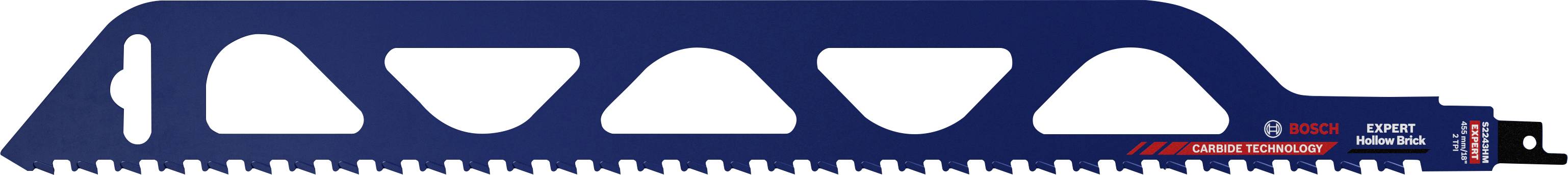 Bosch Accessories 2608900418 SZAKÉRTŐ Hollow Brick S 2243 HM dugattyús fűrészlap, 1 db Fűrészlap hossz 455 mm 1 db
