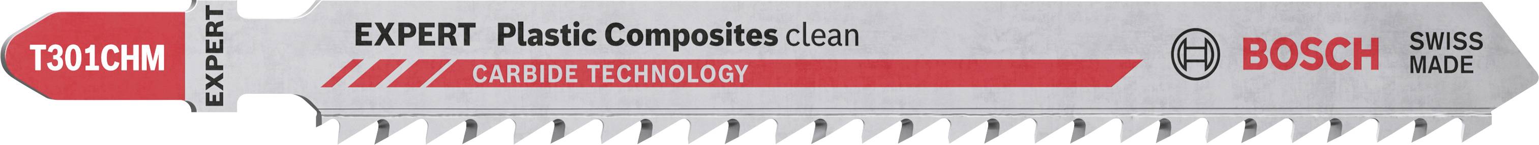 Bosch Accessories 2608900566 SZAKÉRTŐ Plastic Composites Clean T 301 CHM szúrófűrészlap, 3 db 3 db
