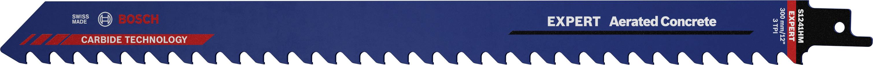 Bosch Accessories 2608900412 EXPERT Gázbeton S 1241 HM dugattyús fűrészlap, 10 darab Fűrészlap hossz 300 mm 10 db
