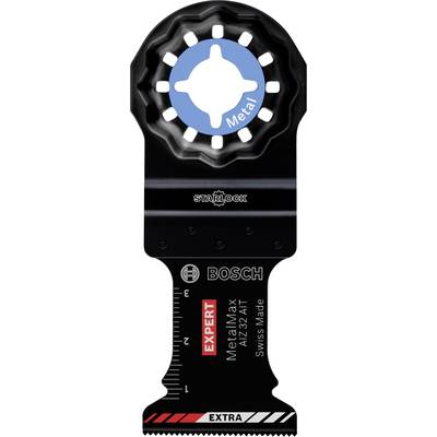 Egy Bosch márkájú fűrészlap, 'EXPERT MetalMax ATZ 32 AIT' modell, precíziós fémvágáshoz. Swiss Made, Starlock befogással.