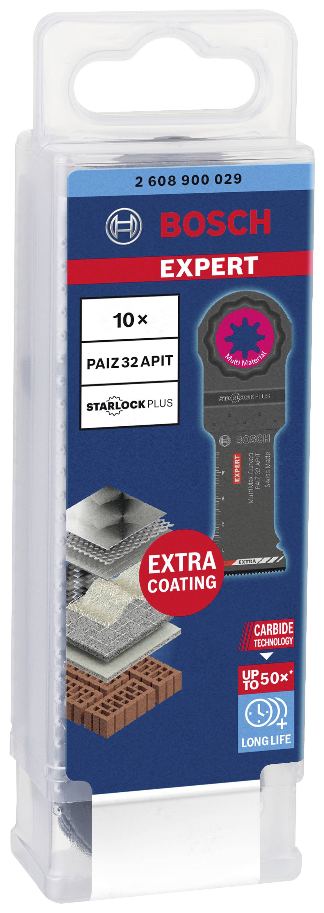Bosch Expert Starlock Plus fűrészlapok (10 darabos) csomag, 'Extra bevonattal' a hosszabb élettartam érdekében.