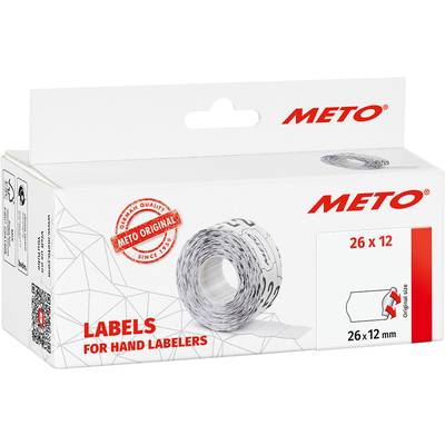METO Ár etikett 9506165 Véglegesen tapadó Etikett szélesség: 26 mm Etikett magasság: 12 mm Piros 1 db