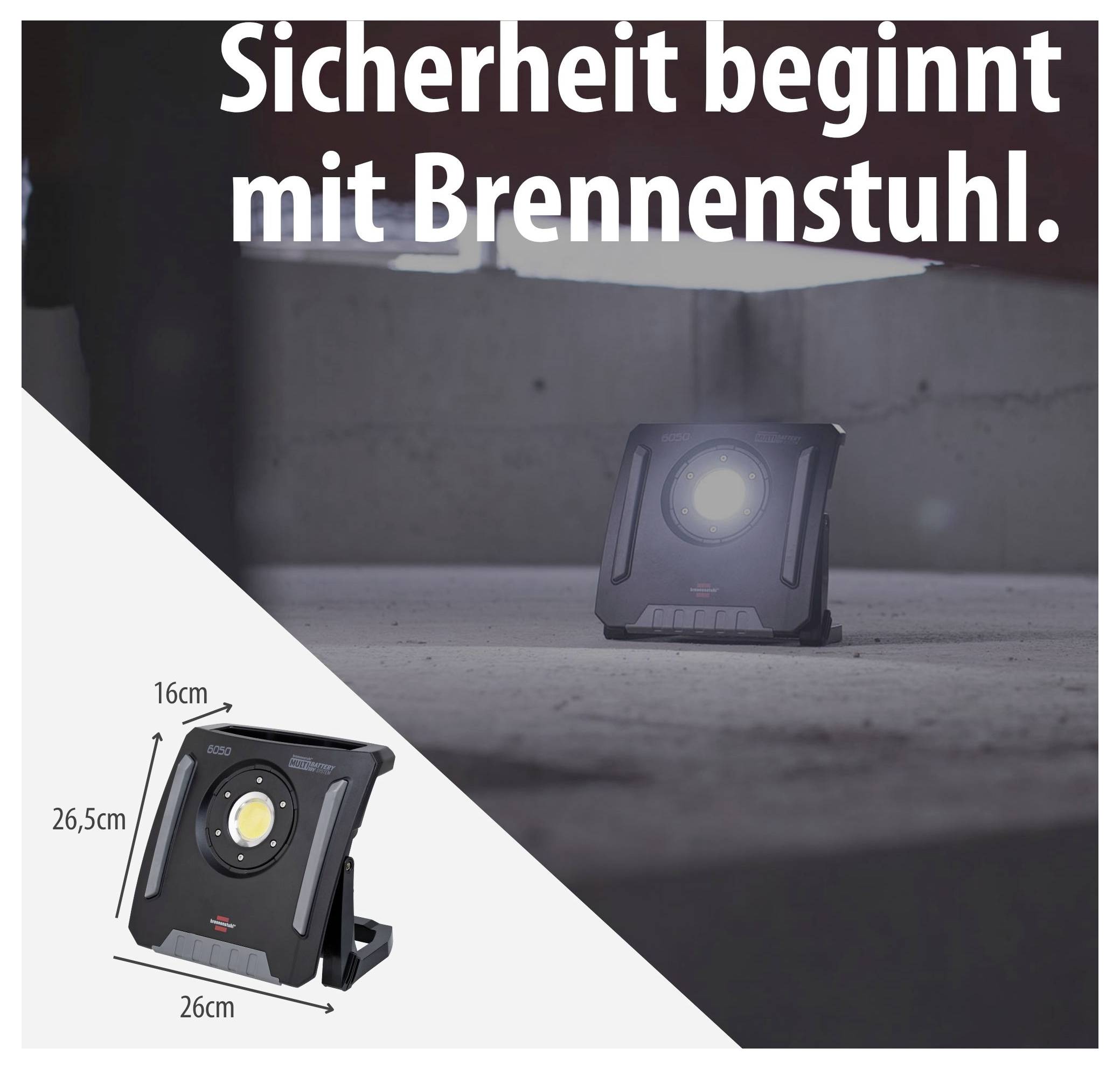 Akkus LED-es fényszóró, munkalámpa 61,6 W 6200 lm, Brennenstuhl 1173140600-9