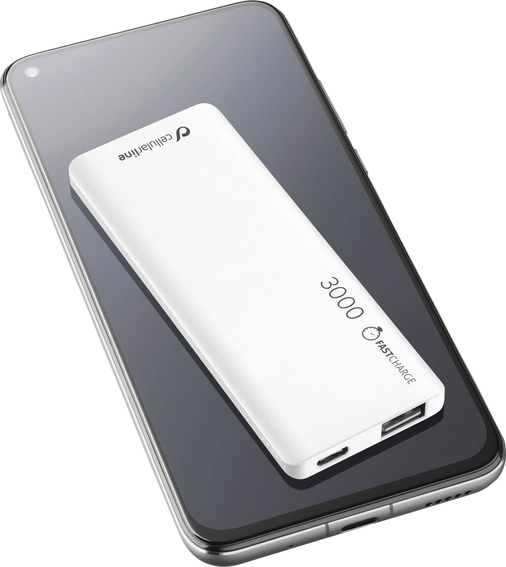 Cellularline Powerbank 3000 mAh LiPo USBC™ Fehér Conrad
