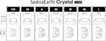 Azla SednaEarfit Crystal for TWS 3 készlet (MS / M / ML) - füldugók fülhallgatóhoz