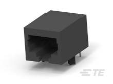 Egy RJ45-es Ethernet-csatlakozó közeli felvételen, amelyet számítógépes hálózatok hálózati kábeleinek csatlakoztatásához használnak.
