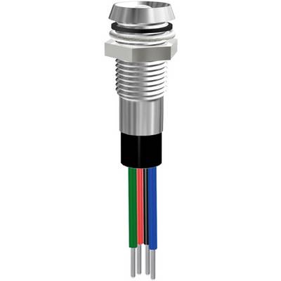 Fémes csatlakozó négy színes kábellel (zöld, piros, fekete, kék). Elektronikai alkalmazásokhoz használt csatlakozó.