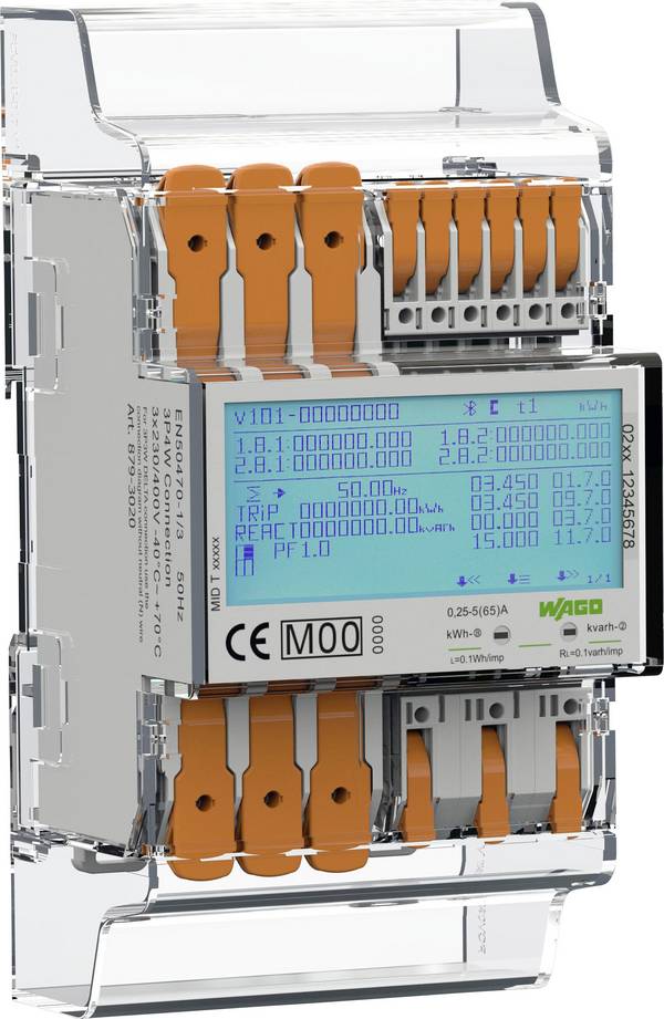 WAGO 879-3020 4PS 879-3020 Háromfázisú fogyasztásmérő  digitális 65 A MID konform: Igen  1 db