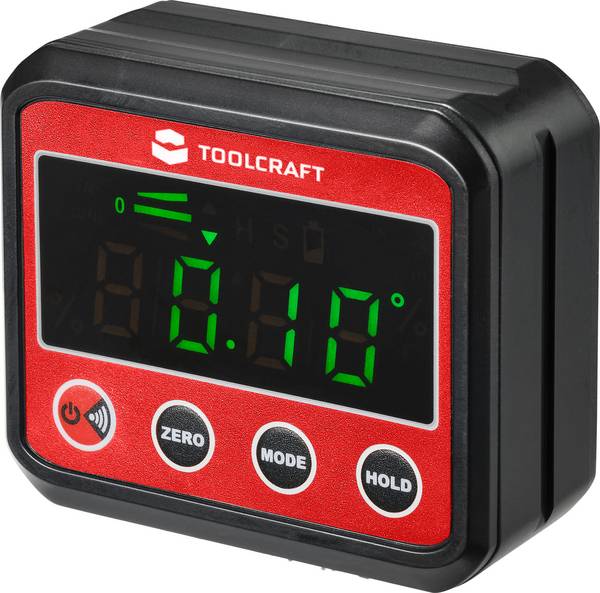 Digitális szögmérő és vízmérték, 360°, Toolcraft TO-7308984