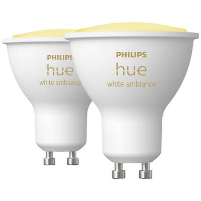 Philips LED LED-es fényforrás (2 db-os készlet) 871951434012100 EEK: G (A - G) Hue White Ambiance GU10 Doppelpack 2x350l