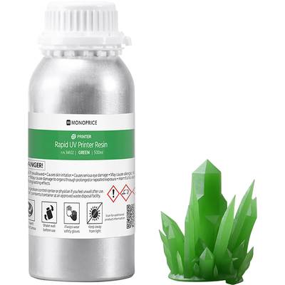 Monoprice 134602 Rapid UV Resin nyomtatószál     Zöld  500 ml