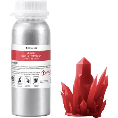 Monoprice 130834 Rapid UV Resin nyomtatószál     Piros  250 ml