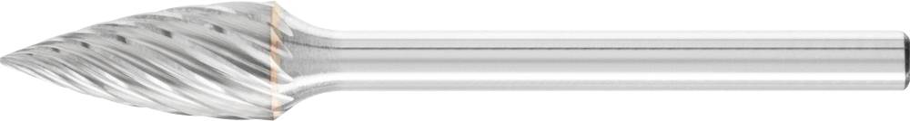 PFERD TOOLS 21222782 Maróstift Hegyes ív Hossz 43 mm Átmérő 6 mm Munkahossz 13 mm Szár átmérő 3 mm