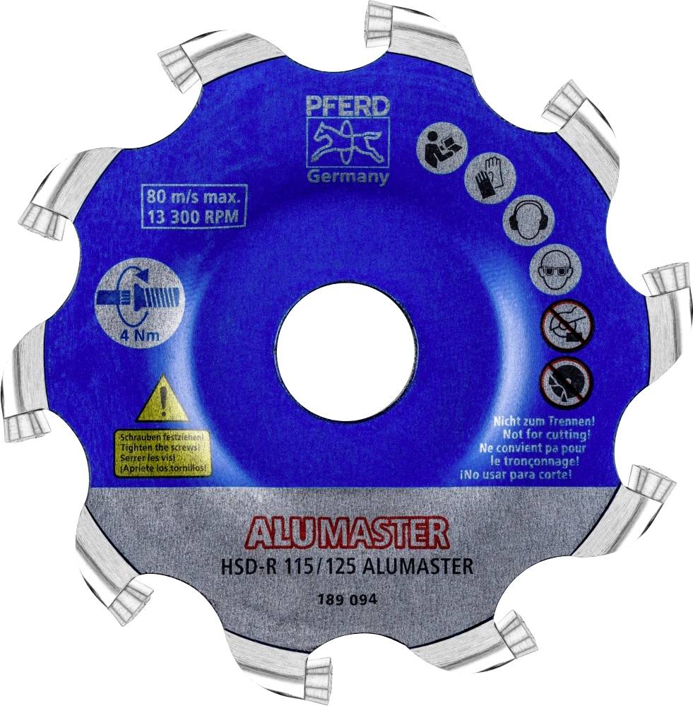 PFERD TOOLS 22000019 Tárcsamaró Alimínium ötvözet Korong Hossz 8 mm Átmérő 115 mm Munkahossz 8 mm