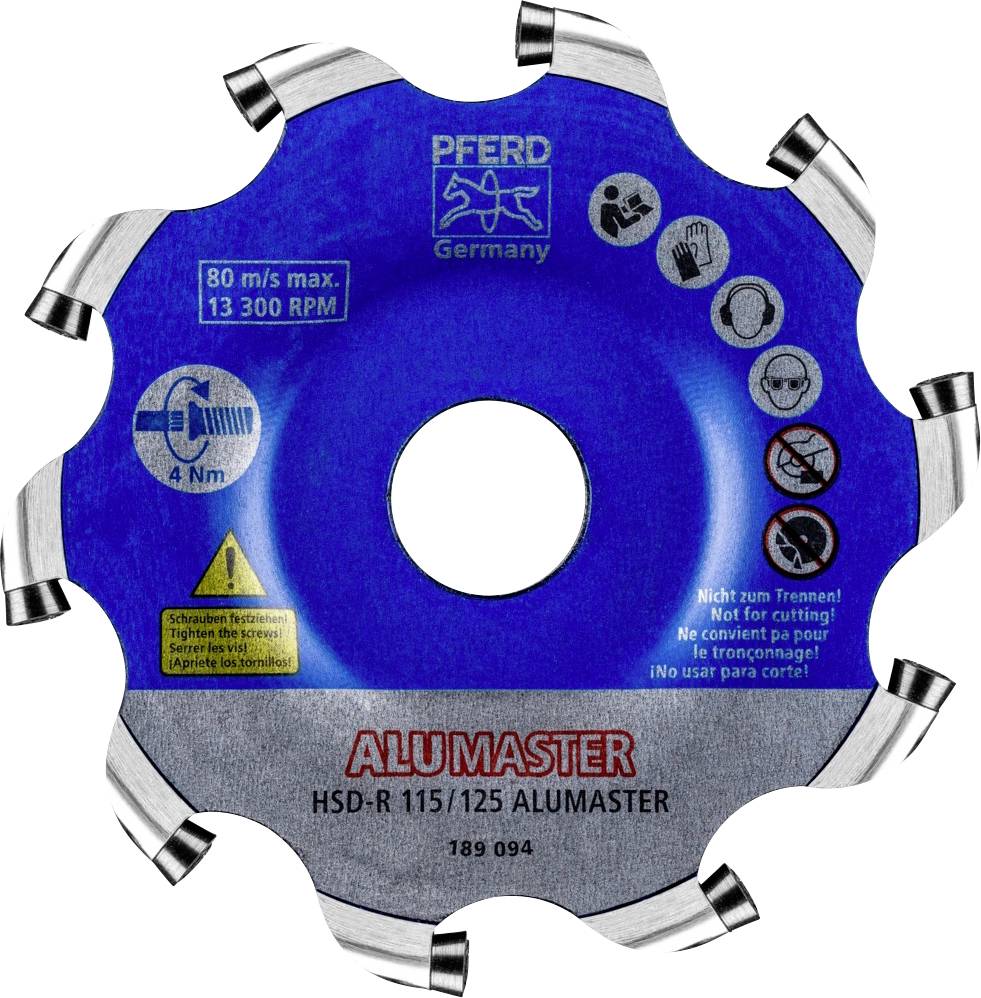 PFERD TOOLS 22000021 Tárcsamaró Korong Hossz 8 mm Átmérő 115 mm Munkahossz 8 mm