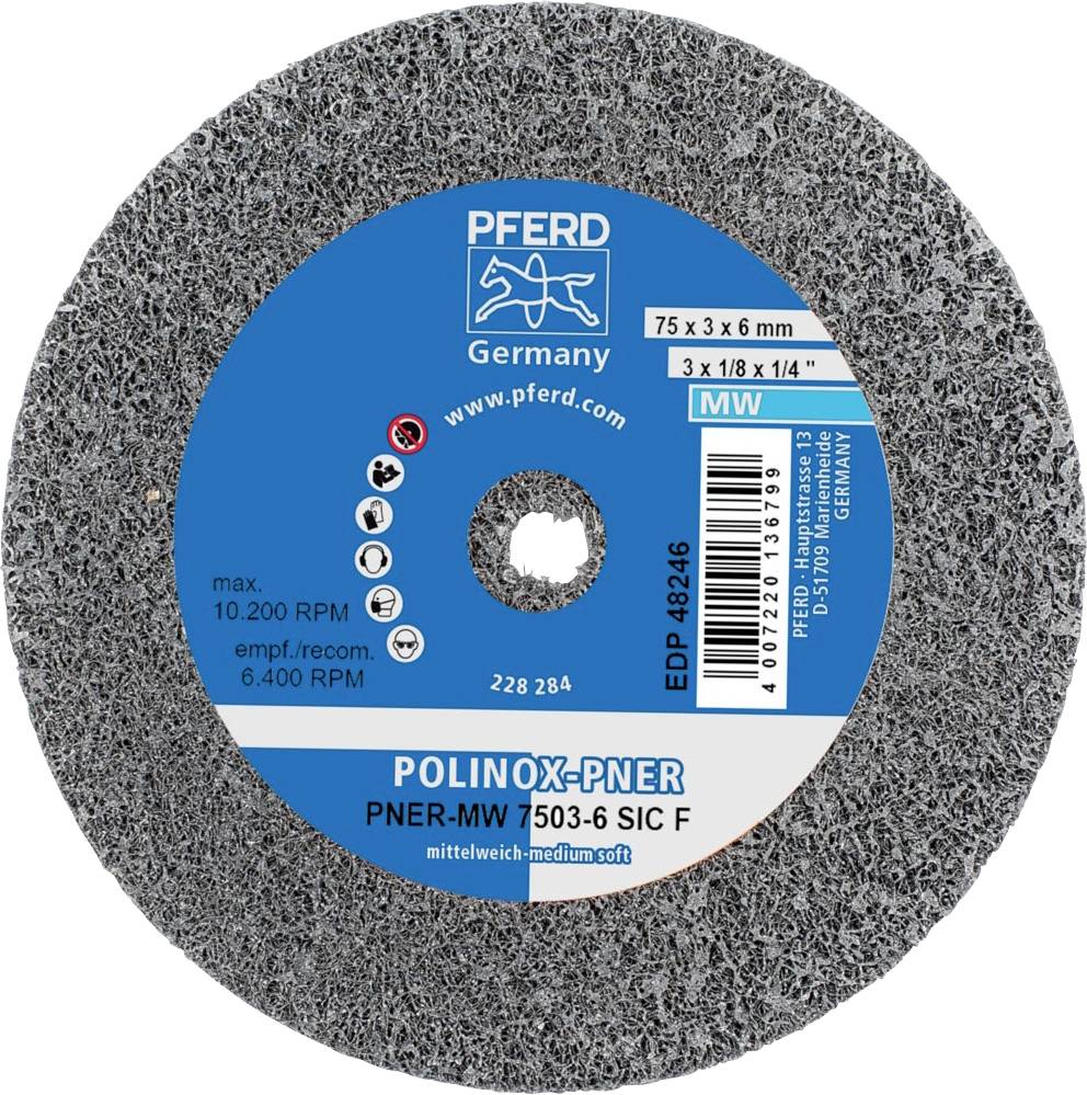 PFERD TOOLS 47803087 csiszolókorong 75 mm 10 db