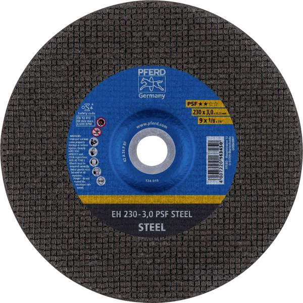 PFERD TOOLS  EH 230-3,0 PSF STEEL  61724222  Vágótárcsa, hajlított  230 mm  25 db  Acél