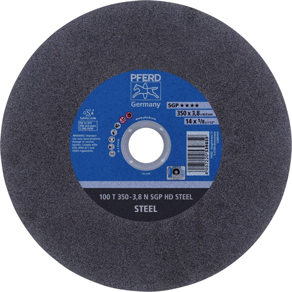 PFERD TOOLS 100 T 350-3,8 N SGP HD STEEL/40,0 66323695 Vágótárcsa, egyenes 350 mm 10 db Nemesített acél, Acél