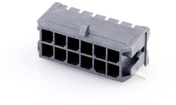 Molex Beépíthető stift sor (standard)  Pólusok száma 12 Raszterméret: 3 mm 430451210 1 db Tape on Full reel