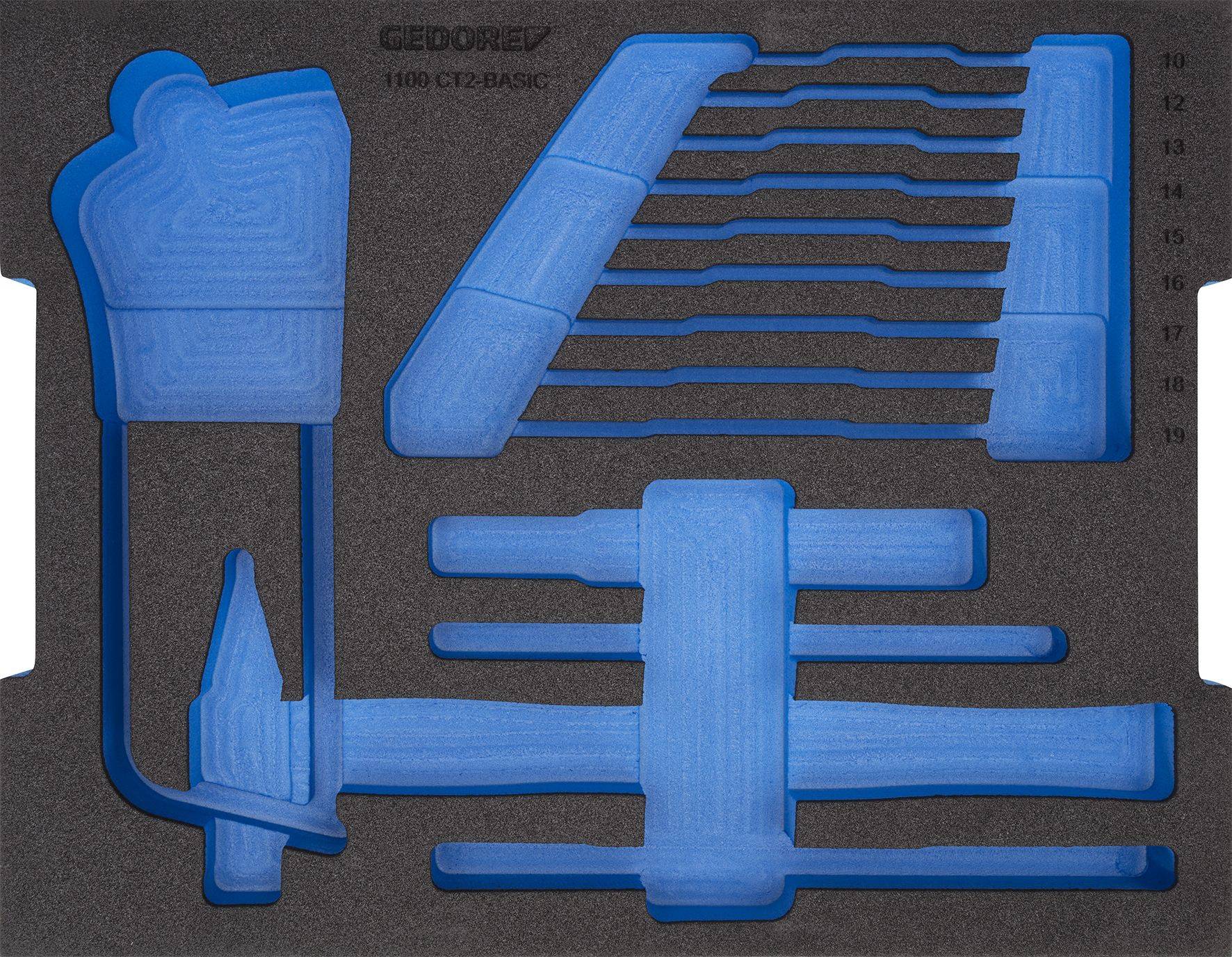 Gedore 2835975 EI-1100 CT2-BASIC Habanyag betét (H x Sz) 230 mm x 315 mm