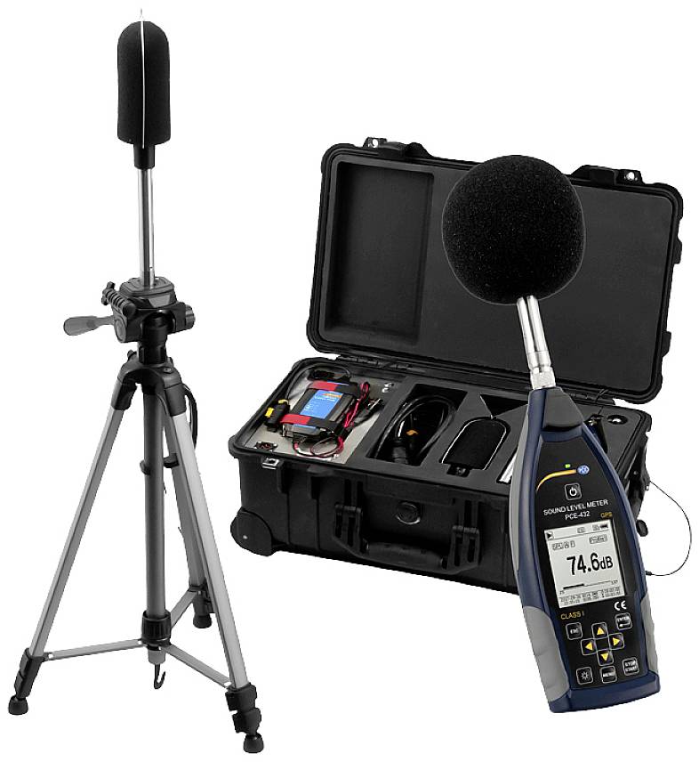 PCE Instruments Zajszintmérő Adatgyűjtő 22 - 136 dB 3 Hz - 20 kHz USB