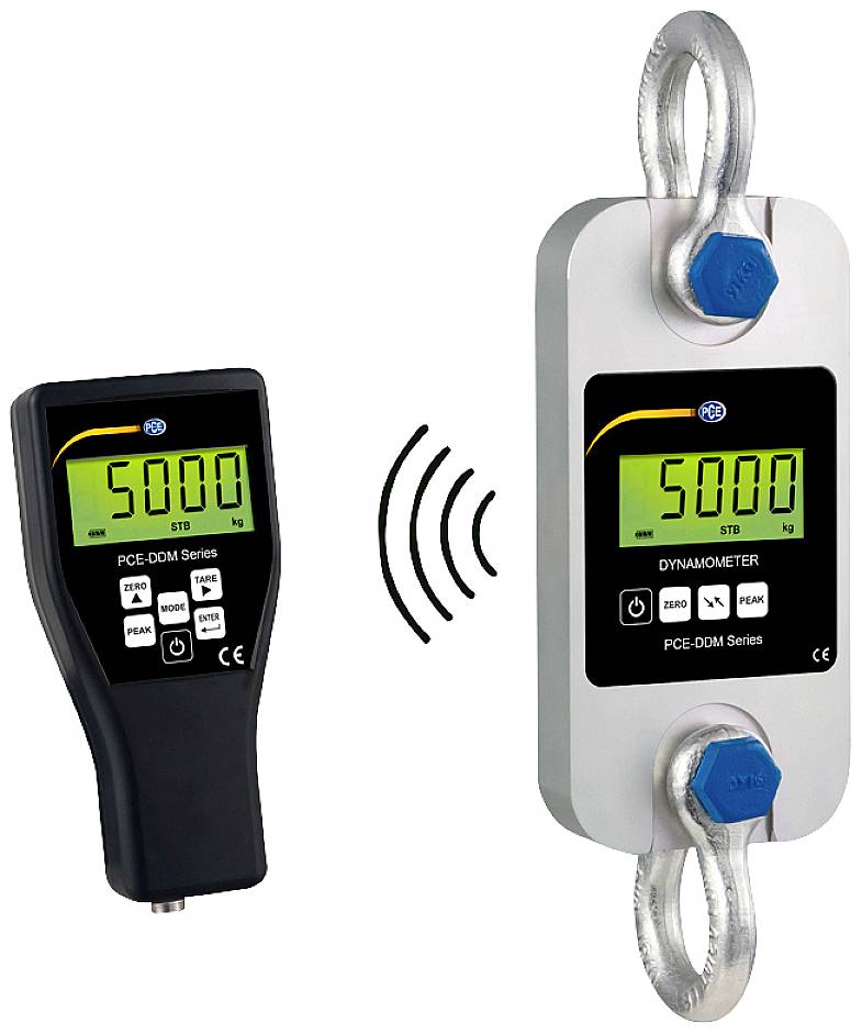 PCE Instruments Karos mérleg PCE-DDM 5 Mérési tartomány (max.) 5000 kg Elemekről üzemeltetett Fémes