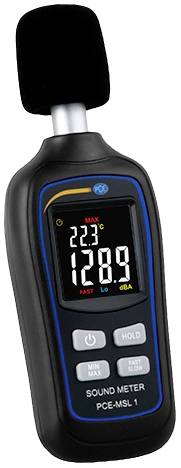 Zajszintmérő 35 - 135 dB 31,5 Hz - 8 kHz, PCE Instruments PCE-MSL 1