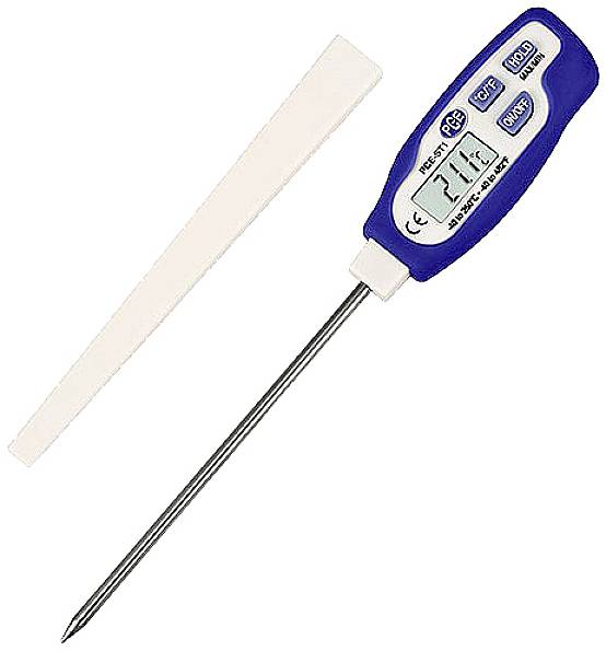 PCE Instruments Beszúrós hőmérő Merülő-/beszúró érzékelővel, villámgyors, IP65