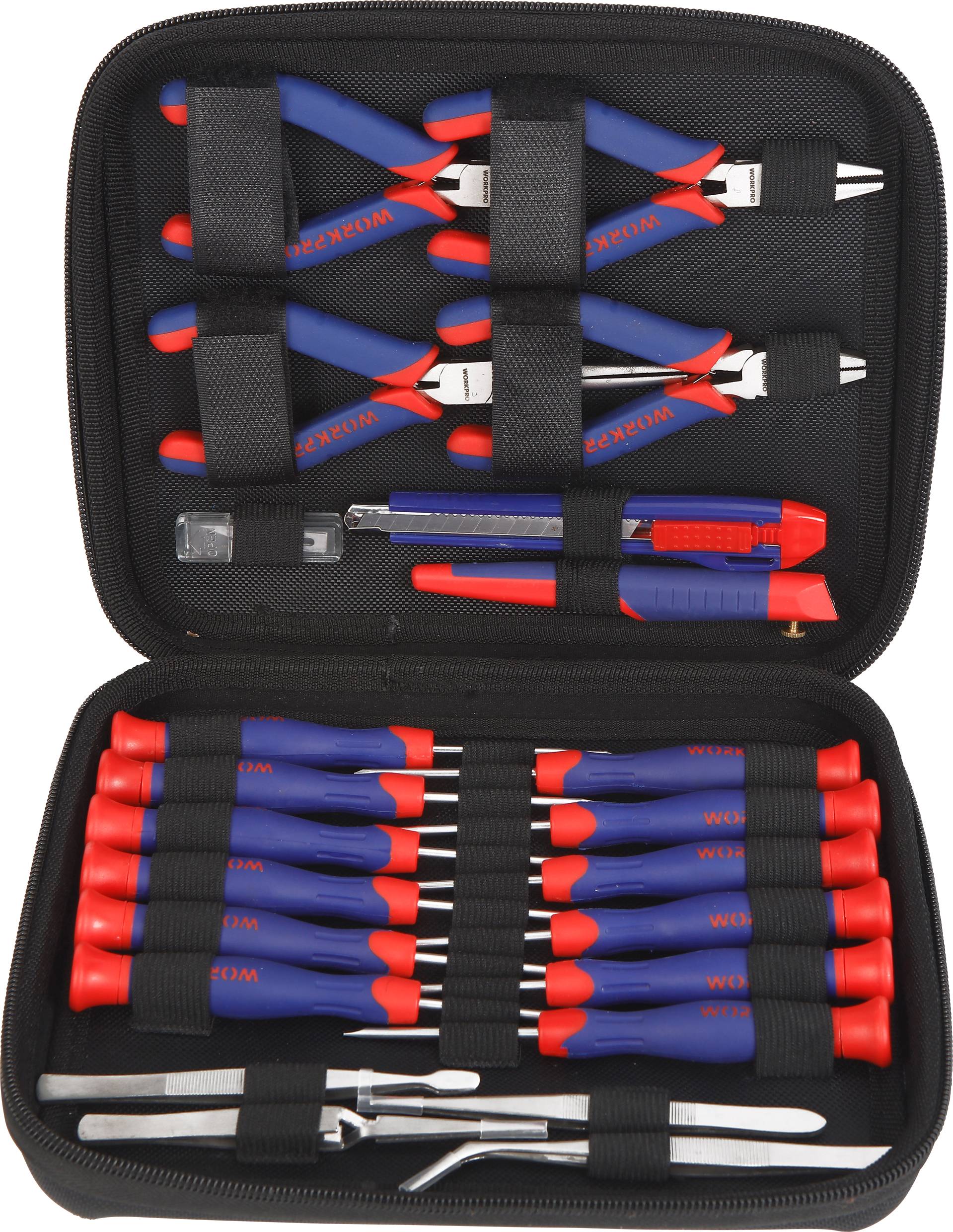 Precíziós szerszámkészlet, 27 részes, WorkPro 2464263