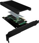PCIe bővítőkártya M.2 M-Key foglalattal NVMe SSD-hez
