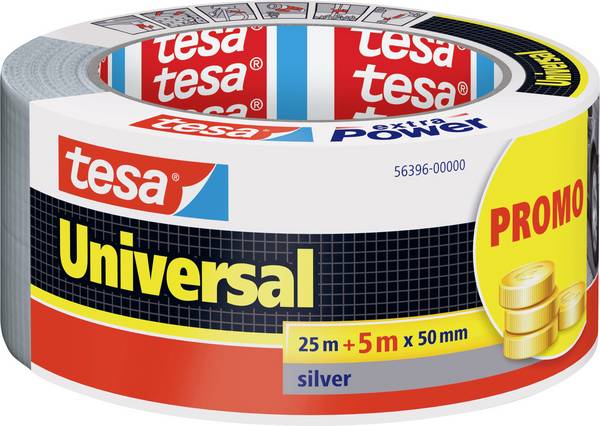 tesa UNIVERSAL 56396-00000-00 Szövet ragasztószalag  Ezüst (H x Sz) 30 m x 50 mm 1 db