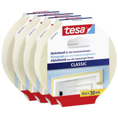 tesa CLASSIC 05282 Festő védőszalag (H x Sz) 50 m x 30 mm 4 db