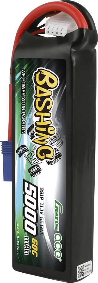 Gens ace Akkucsomag, LiPo 11.1 V 5000 mAh Soft doboz EC5