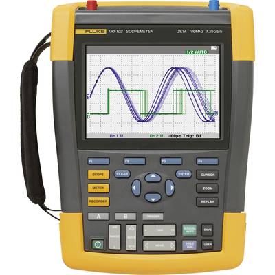 Fluke 190-062-III Kézi oszcilloszkóp  60 MHz 2 csatornás 625 GSa/mp 30 kpts 8 bit  1 készlet