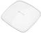 Egy fehér, téglalap alakú IP-COM WLAN-router, lapos és modern dizájnnal, fehér háttér előtt.