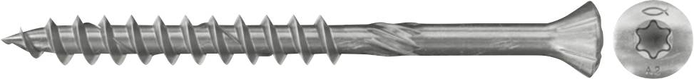 Fischer 548565 FFSII-RT6 5,0 x 60 A2 Fa homlokzati csavar 5 mm 60 mm TX Nemesacél A2 200 db