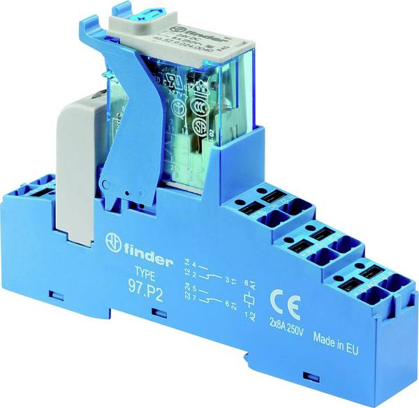 Finder 4C.P2.9.024.5050 Csatoló relé 24 V/DC 8 A 2 váltó darab 1 db