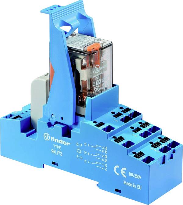 Finder 58P380120060 Csatoló relé 12 V/AC 10 A 3 váltó 10 db
