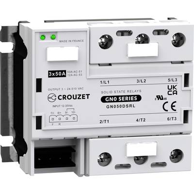 Crouzet Félvezető relé GN050DSRL 50 A Kapcsolási feszültség (max.): 510 V/AC Speciális null kimenet 1 db