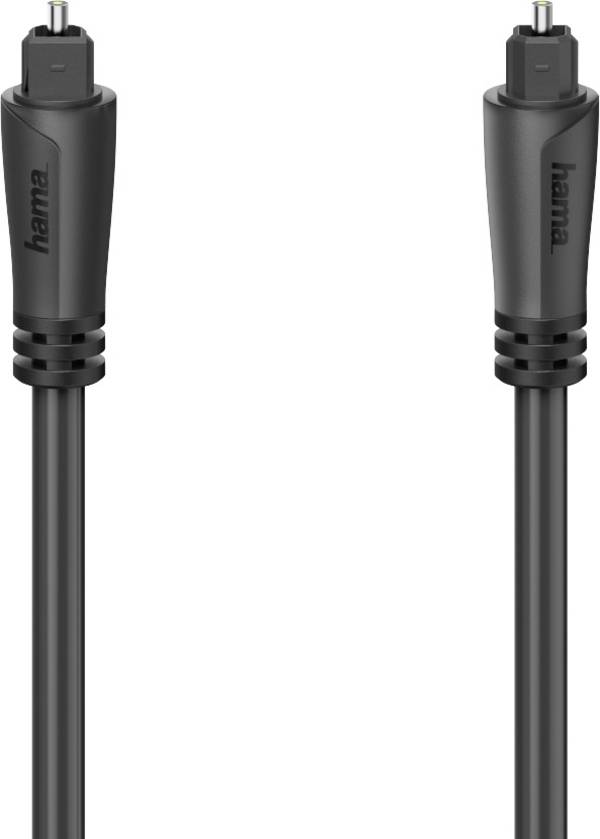 Hama Toslink Audio Csatlakozókábel [1x Toslink dugó (ODT) - 1x Toslink dugó (ODT)] 1.5 m Fekete