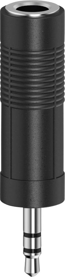 Hama 00205196 Jack audio Adaptateur [1x Jack femelle 6.35 mm - 1x Jack mâle 3.5 mm] noir