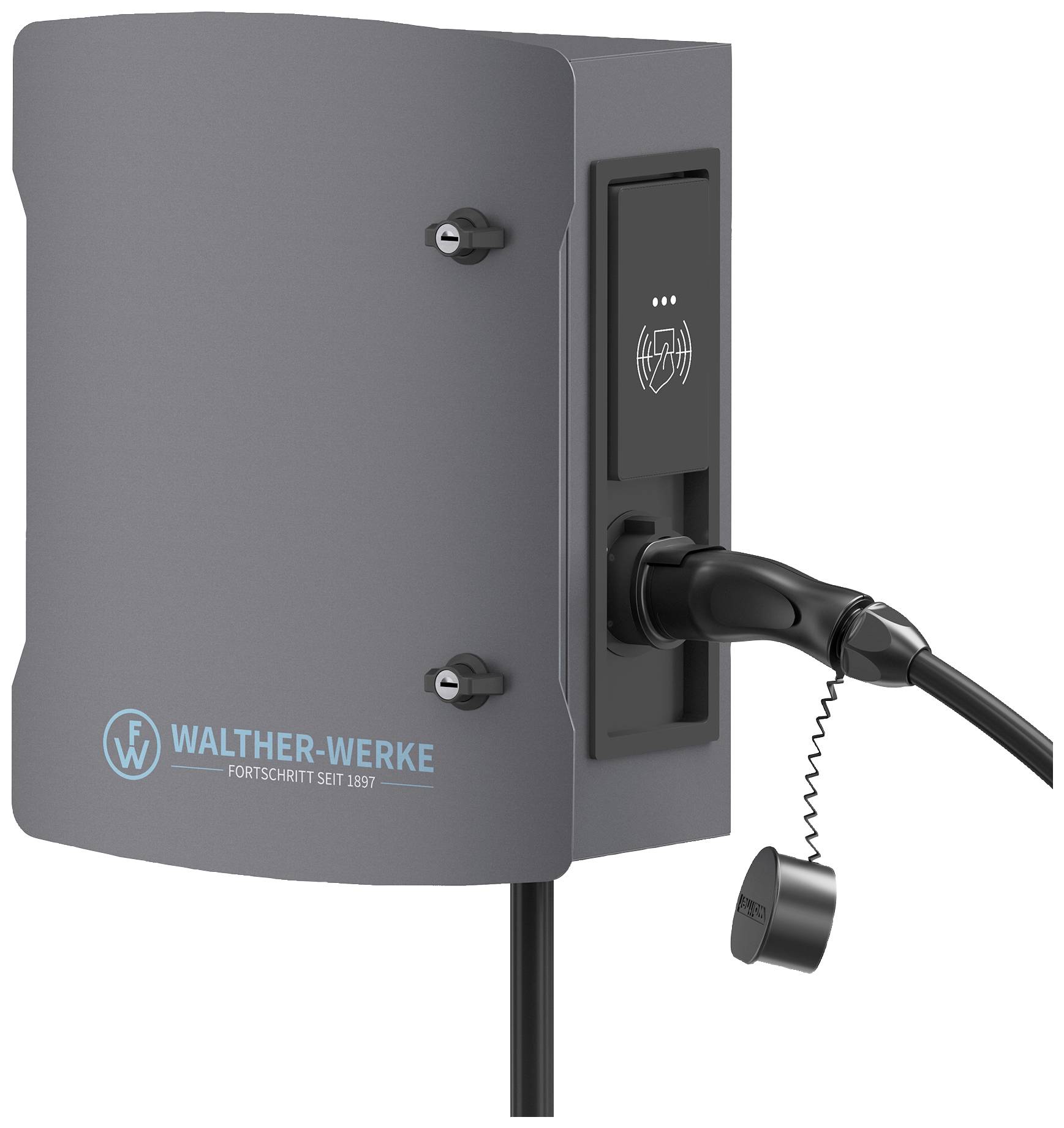 Walther Werke Wallbox smartEVO 22 Fali doboz 2. típus 3. üzemmód 32 A Csatlakozók száma 1 22 kW RFID