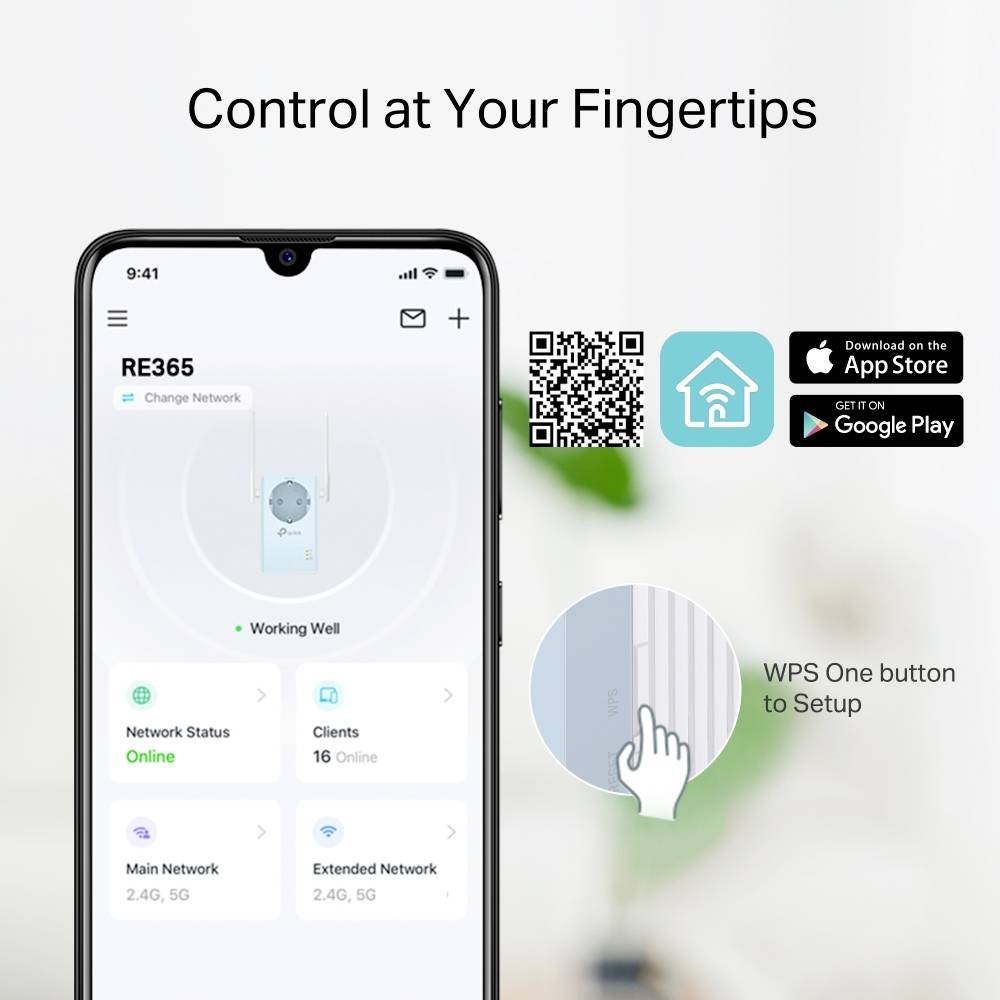 TP-LINK WLAN hatótáv növelő RE365 V3 RE365 1167 MBit/s-7
